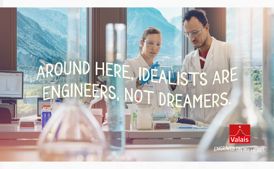 Engineers in a laboratory in Valais, innovation, career, living and working in Valais, Switzerland